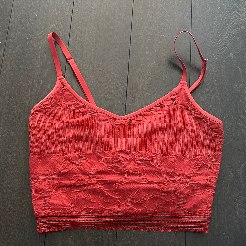 Aerie super chill red cami - Picture 4 of 9
